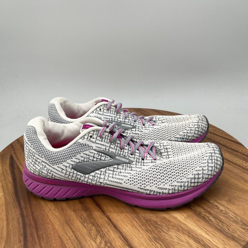 Brooks Revel 3 Shoes Womens Size 10.5 B Gray Running Comfort Walking Sneakers